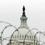 USA  - Capitol through Barbed Wire