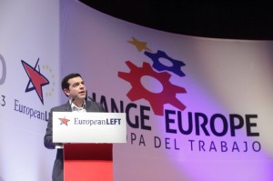 Alexis Tsipras, durante el congreso el último congreso del Partido de la Izquierda Europa. 