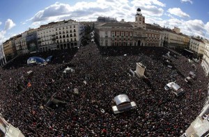 Marcha del cambio. Puerta del Sol. Enero/15.